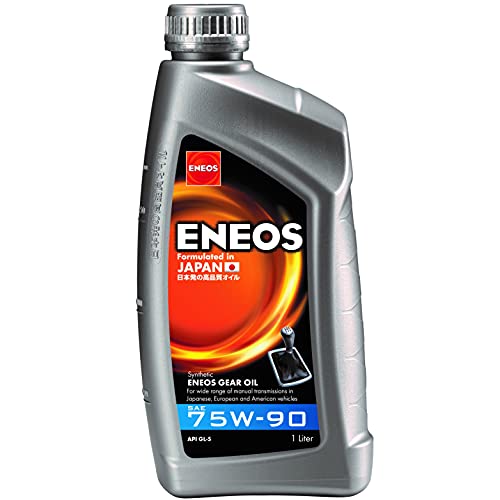 Eneos Gear Oil 75W90 1 Litro - Aceite sintético de alto rendimiento para engranajes - Aceite universal para engranajes - Normas API GL-5, MIL-L-2105-D y Mack GO-G