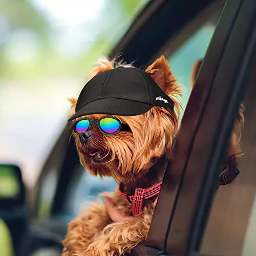 Dog Baseball Cap, Adjustable Dog Outdoor Sport Sun Protection Baseball Hat Cap Visor Sunbonnet Outfit With Ear Holes For Puppy Small Dogs Adjustable Sun Visor Caps Sport Pet Cap Sunbonnet Sun Hat #TOP6