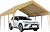 12 x 20FT Heavy Duty Carport Canopy, Waterproof UV Resistant Portable Garage, Outdoor Car Storage Shed for Car, Motorcycle, Bike, Garden, Outdoor Events, All Weather Garage Shelter