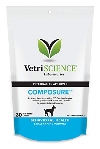 [3 PACK] Composure Mini Bite-Sized Chews 30 Count For Small Dogs