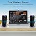 Portable Bluetooth Speaker, Bluetooth 5.4 Wireless Speaker with 20W HD Loud Stereo Sound, 15H Playtime, IP7 Waterproof, LED Lights, TWS Pairing, Built-in Mic, for Outdoor, Home, Party, Beach, Gift