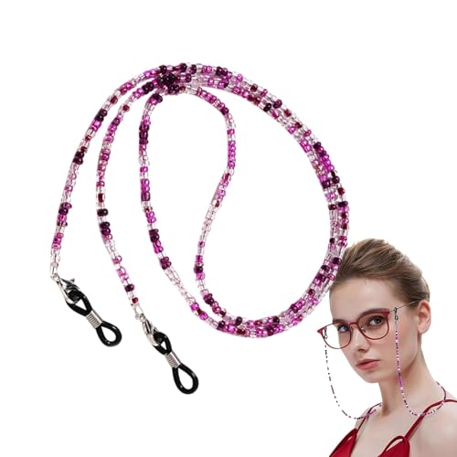 Samuliy Correa de soporte para gafas, cordón multifuncional para cubierta facial, accesorios para gafas de sol, cadena de cuello para pesca, navegación, Morado (, Refer to description