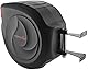 Poppstar Druckluftschlauchtrommel (20m+2m, Durchmesser 3/8 (9,5x15mm)) Schnellkupplung 1/4 BSPT, Schlauchtrommel m. Automatik Aufroller f. Druckluft Schlauch