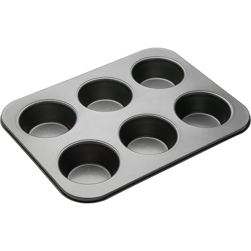 MasterCraft Heavy Base 6 Cup American Muffin Pan
