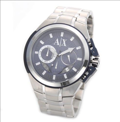 Amazon.co.jp: 【ARMANI EXCHANGE/アルマーニエクスチェンジ】並行輸入品 スタイリッシュなメタリック・ブルーグレー ...