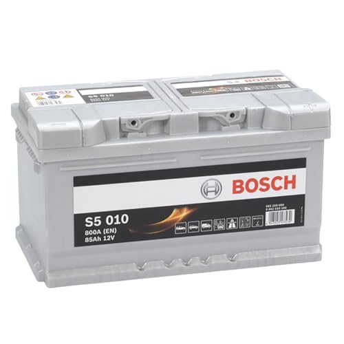 Bosch S5 010 Autobatterie 85 Ah - 800 A - 12 V, Blei-Säure-Batterie für Fahrzeuge ohne Start-Stopp-Automatik - Polarität: links - rechts +, 315 x 175 x 175 mm - für Kfz mit hohem Strombedarf Bosch S5 010 Autobatterie 85 Ah - 800 A - 12 V, Blei-Säure-Batterie für Fahrzeuge ohne Start-Stopp-Automatik - Polarität: links - rechts +, 315 x 175 x 175 mm - für Kfz mit hohem Strombedarf