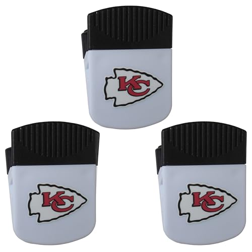 Siskyou Sports NFL Kansas City Chiefs Chip Clip Magnets, 3pk One Size, White