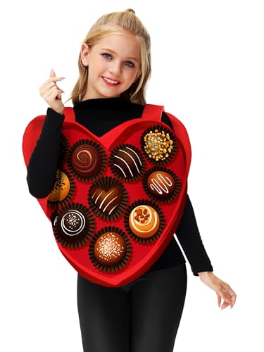 Kids Valentine Day Outfits Girls Heart Novelty Romatic Top miniatura 5