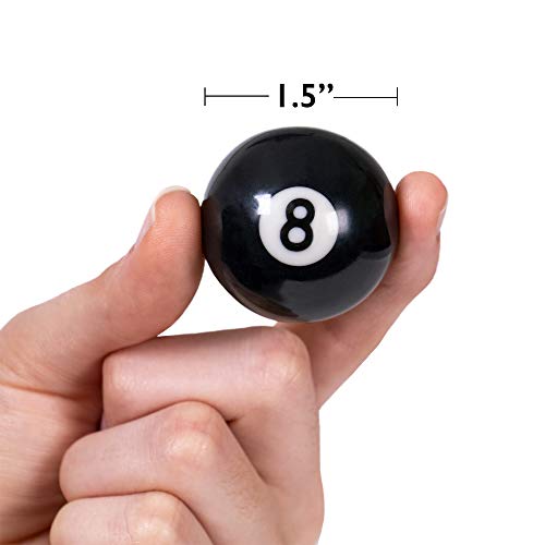Mini Pool Balls | 1.5" Balls Fit Tabletop & Freestanding Miniature Billiards Tables | Real Resin Balls Perform Like Full Size Balls #TOP3