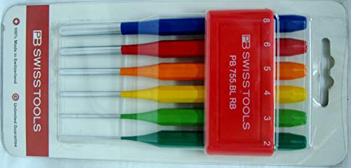 PB Swiss Tools PB 755bl RB parallèle chasse-goupille Set arc-en-ciel