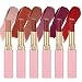 Beauty Glazed 6pcs Matte Velvety Liquid Lipstick Matte Long Lasting Liquid Lipgloss Waterproof moisturizing Natural Lip Gloss Not Easy to Fade Beauty Makeup Cosmetic