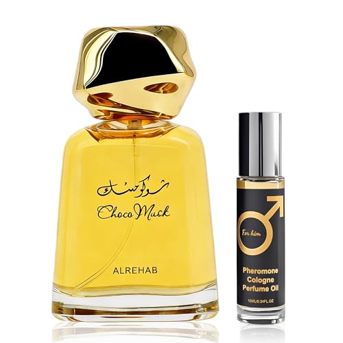 Image of AFLUXE Men's Eau de Parfum, Woody Fresh Cologne for Men, Long Lasting Modern Masculine Scent, 3.4 Fl Oz (100ml) Choco Musk 100ml&Pheromone