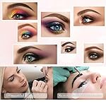 Eyebrow Ruler, 4 Types Eyebrow Stamp Stencil Kit Permanent Eyebrow Ruler Eyebrow Stencils Eyebrows Shape Reusable Eyebrow Measure Balance Extension Ruler Eyebrow Shape Stencil(Classic eyebrow) - Image 3