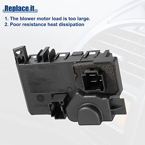 Image of ACROPIX HVAC Blower Motor Resistor Heater Fit for Mercedes-Benz - Pack of 1 Black