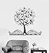 Sticker mural Art décoration murale autocollant intérieur Art Mural arbre de la sagesse jeune garçon salle d'étude chambre bibliothèque Art 66x57cm