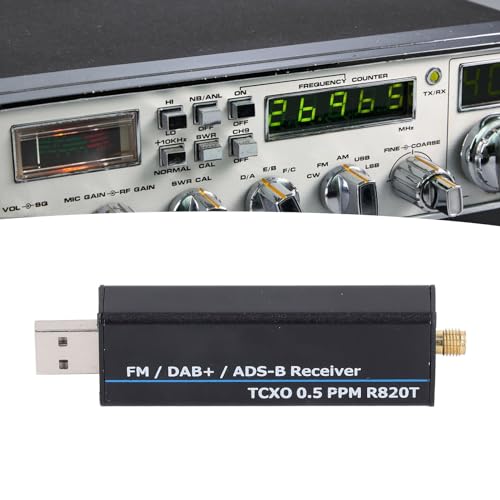 Odbiornik SDR RTL2832U R820T2 100 KHz-1766 MHz TCXO 0,5 PPM Aluminium USB