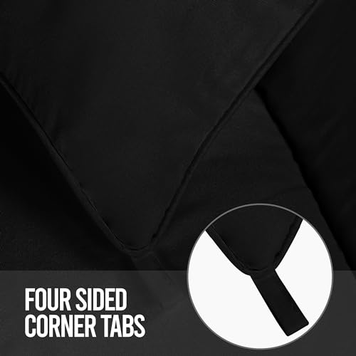 Image of Utopia Bedding Comforters King Size, All Season Duvet Insert, Down Alternative Box Stitched Bed Comforter with Corner Tabs, Machine Washable (Black)