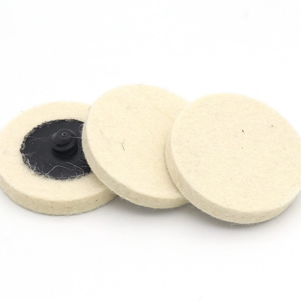 DOITOOL 21 2 Grinding Plate Pad Torque Wool Wheel Compressed Wool Grinding Abrasive Disc Polishing Grinding Trays Wool Pad Polishing Wheel Wool Polishing Discs Pad Kit Liner Compression