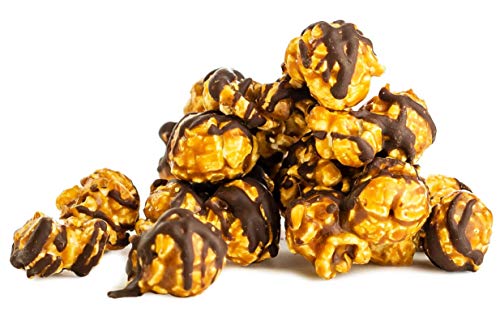 Popinsanity Gourmet Popcorn Deluxe Bag | Non-GMO & Dairy Free - Holiday, Thanksgiving, Corporate, Snacks, Office snacks, Get Well or Birthday Gift (Caramel Chocolate Drizzle, 12 Ounce)