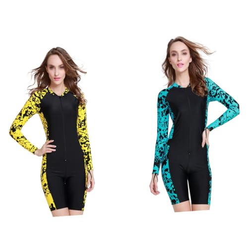 Combinaison de plongée femme à manches longues pour sport aquatique