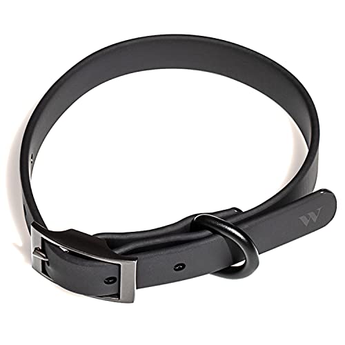 Collar para perro Wild One M negro resistente y fácil de limpiar