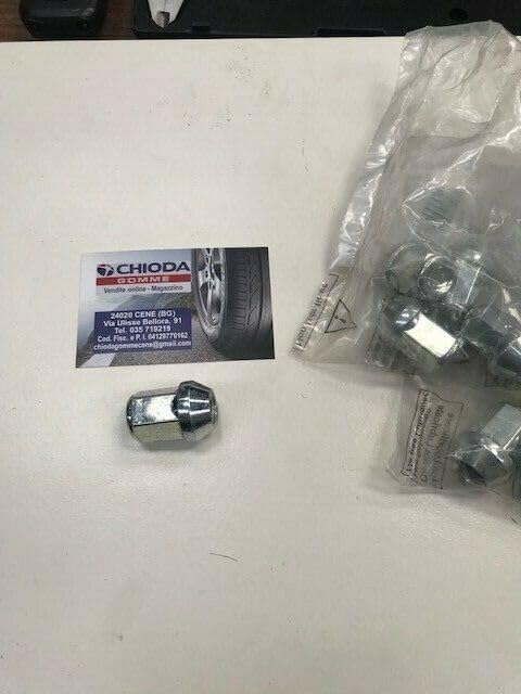 KIT 20 DADI CONICI BULLONI RUOTE 14X2 32MM CH 19 60° MODELLO A279