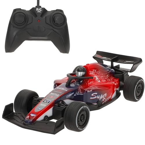 ColorBaby Speed & Go Coche radiocontrol de Carreras, 7 km/h, Escala 1:18, Frecuencia 27 GH.z, 4 direcciones, Colores llamativos, Coches de Carreras, Juguetes para niños + 4 años (41344)