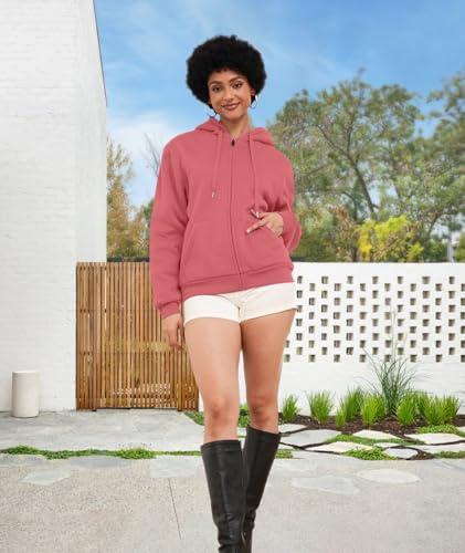Image of SWISSWELL Hoodies for Women Winter Fleece Sweatshirt - Full Zip Up Thick Sherpa Lined Hooded Jacket