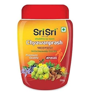 Sri Sri Tattva Chyawanprash - Herbal Immunity Booster with 40+ Ayurvedic Ingredients for Better Strength and Stamina - 250g