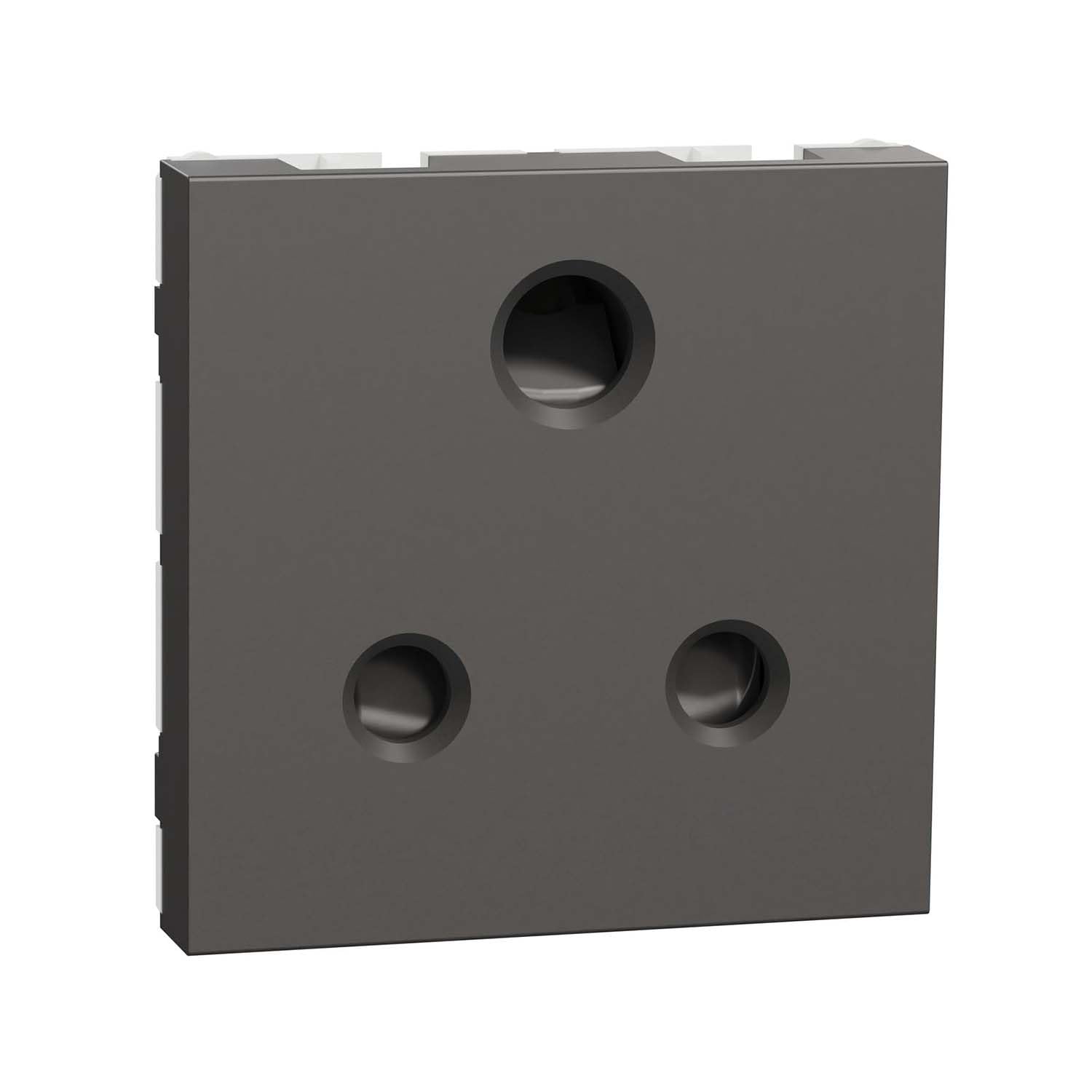 Schneider Electric 6A 3 Pin Socket with Shutter Warm Grey Miluz ZeTa - MZSO62M3P_WG Warm Grey-image-39