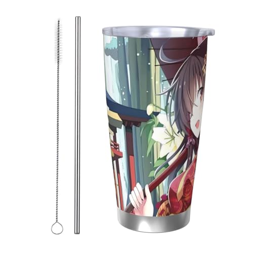  얲25 }OJbv ^u[ R[q[Jbv  @rJbv @\ e XeX Wt ^fM ۉ ۗ ԗp ƒp Aj 600ml Straw Two-piece Set