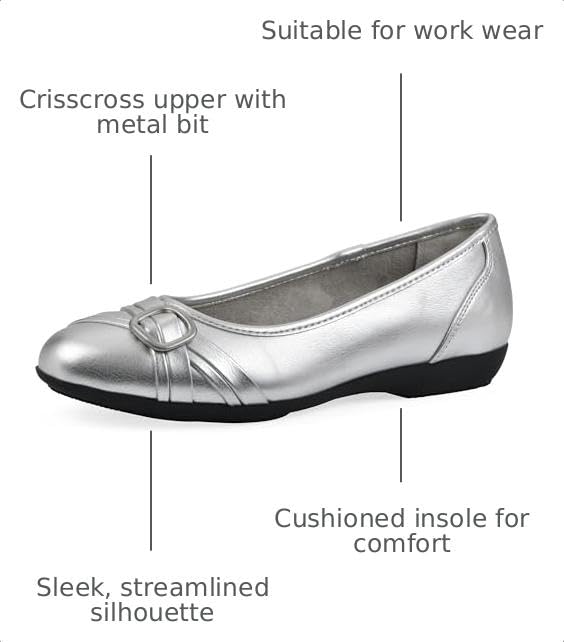 Image of Cliffs by White Mountain Women's Cushioned Calming Ballet Flat