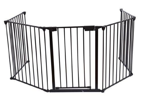 Bc-elec - B101201 Barriera di sicurezza e griglia di protezione per bambini per caminetti e scale di una lunghezza totale 3 metri