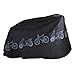 Produktbild Motorradabdeckung Motorradgarage Fahrrad Regenschutz Abdeckung Wasserdicht Winterfest Staubdicht Sonnen Proof Abdeckplane Schutzhülle für Innen und Außen (Black)
