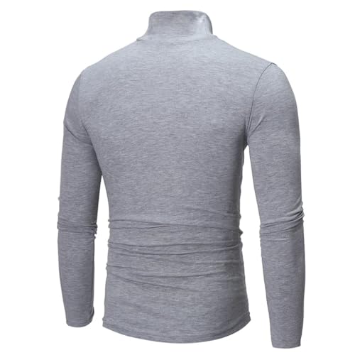 Men's Pullover Sweaters Long Sleeve Slim Fit High Elastic Casual Breathable Knit Pullovers3