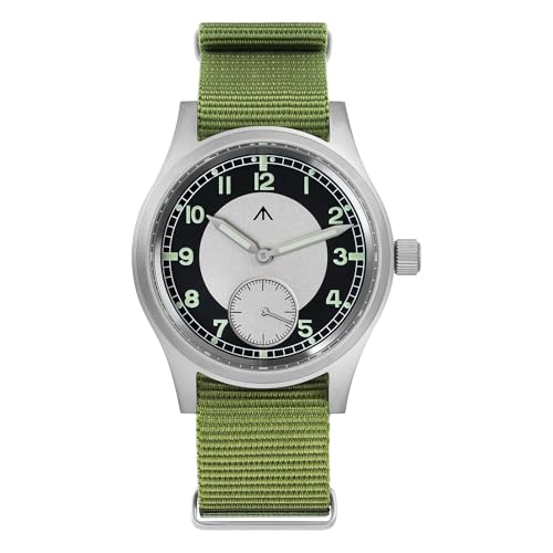 Image of TACTICAL FROG Militado D12 Military Mens Watch VD78 Quartz Sapphire Crystal C3 Super Luminous 36mm Dial Military-Style Dress Watches, 100M Waterproof