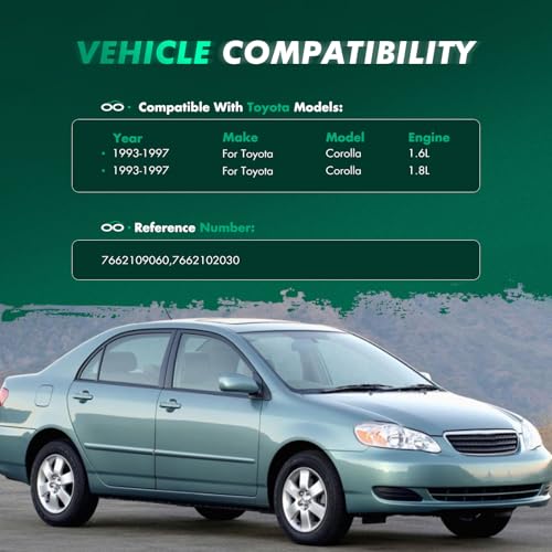 Image of SCITOO Splash Guards Mud Flaps Universal Vehicle Wheel Fender Fits for Toyota Corolla 1992-1999 Sedan (Not Fit Corolla Ceres or Sprinter Marino Model)