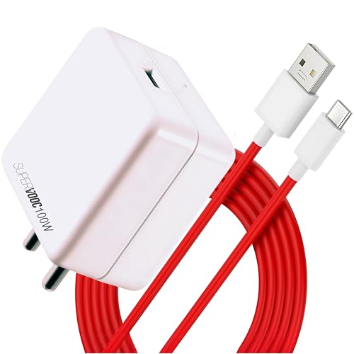 Image of Novobit 100W SUPERVOOC Fast Charger with Type-C Cable | 100w Charger for OnePlus, Oppo, Realme, Honor, Redmi, Xiaomi, Poco, iQOO & All Type-C Phones | Supports Dash, Warp, Vooc, SuperVooc, QC 3.0