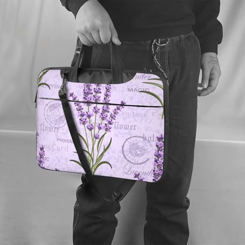 Sac ordinateur portable imprimé lavande antichoc évite les rayures