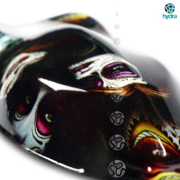 Hydro Dipping Folien Set – 50 Cm X 200 Cm, Flammen & Schädel Muster, Für Wassertransferdruck