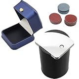 Auyuve Tungsten Denibbing Tool, 2-in-1 Paint Stripper Tool & Paint Remover Tool with Carbide Scraper, for Removing Paint, Dust, Stains, Includes 15 Sandpaper Sheets & Storage Box