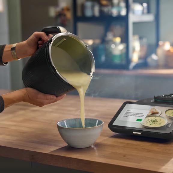 NUOVO Bimby TM7 Robot da Cucina Multifunzione - BIMBY ORIGINALE - Design Elegante, Schermo Touch 10", 10.000+ Ricette Italiane Cookidoo, Cottura a Vapore Varoma