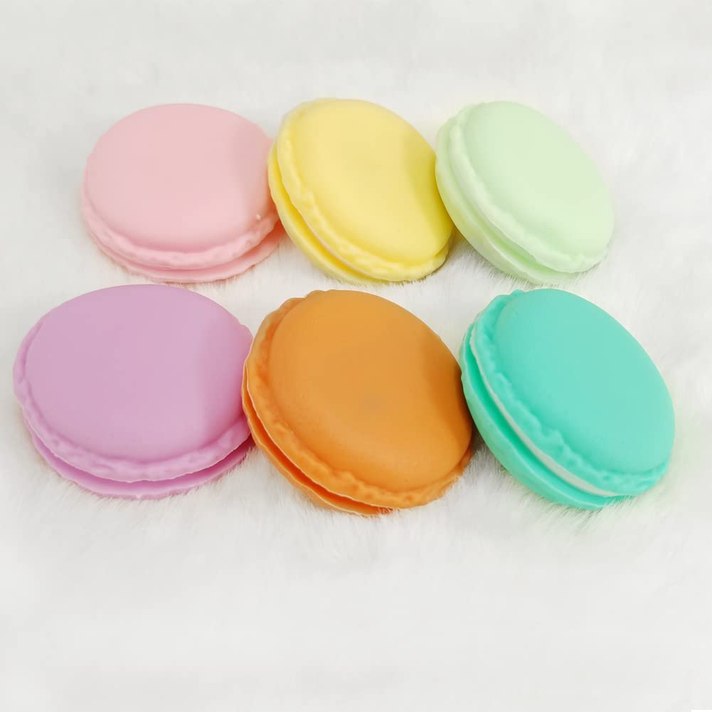 LATRAT Set di 6 mini scatole portaoggetti a forma di macaron, per gioielli e cosmetici