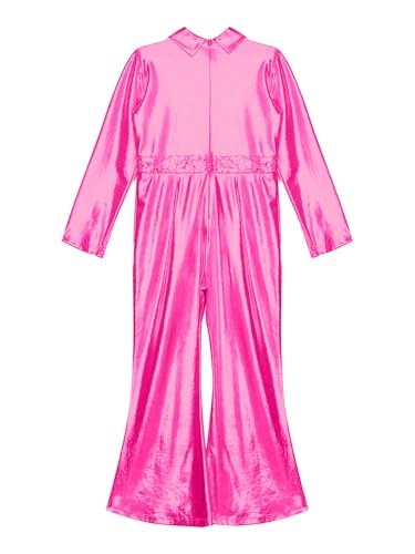 Disfraz completo para niñas metalizado Hot Pink 12 años miniatura 6
