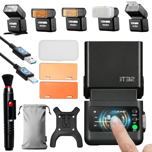 Image of Godox IT32 Mini TTL Flash with LCD Touchscreen and Flexible Flash Head