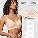 Seamless Wireless Bra for Women with Support - No Underwire Full Coverage Push Up Comfort Bras - Smoothing Fashion Clothing for Womens Girlfriend Gift - Christmas Birthday Gifts for Women(Nude,XL)