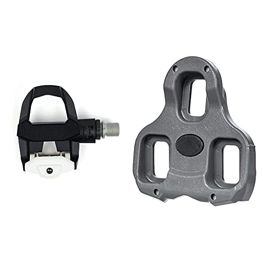 LOOK Cycle Pedales de Bicicleta Clásicos KEO 3 Pedales sin Clip, Ärea de Plataforma 400 mm² + Cala para con Tornillos Keo Mat Gris