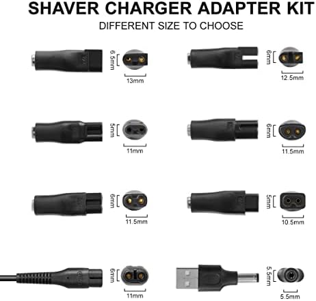 Charger Cable for Philips Shaver,LANMU 5V USB Shaver Charging Lead Power Cord for The Kinds of Bread Trimmer,Shavers,Beauty Instruments,Purifiers,Table Lamps,Pitbull Skull,HQ8505,QP2520