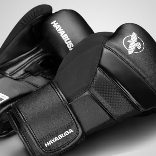 Image of Hayabusa T3 Boxing Gloves - Black, 14oz | Sparring Gloves, Muay Thai Gloves, Kickboxing Gloves, Heavy Bag Gloves, Boxing Gloves for Men and Women, Boxing Gloves
