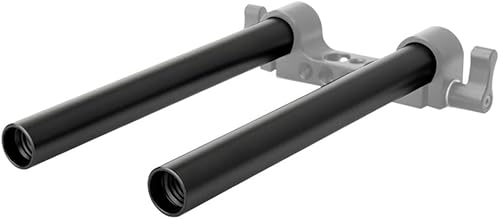 Miniatura 5 de NICEYRIG 6 pulgadas 0.591 in varillas aleación de aluminio aplicable para 0.591 in Rail Matt Box, soporte de varilla de plataforma DSLR, paquete de